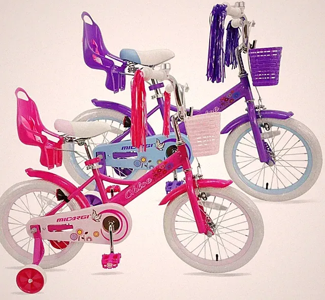 16" inch Kids Girl Bike with Handbrake Princess for 3 4 5 6 Year Pink Gift Bike