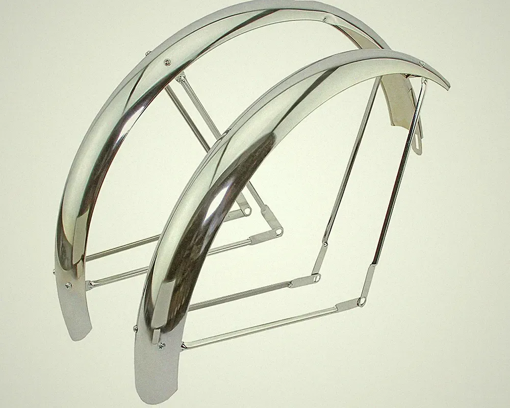 26" BEACH CRUISER BIKE BICYCLE CRUISER FENDERS CLASSIC 80MM WIDE CHROME BALLOON