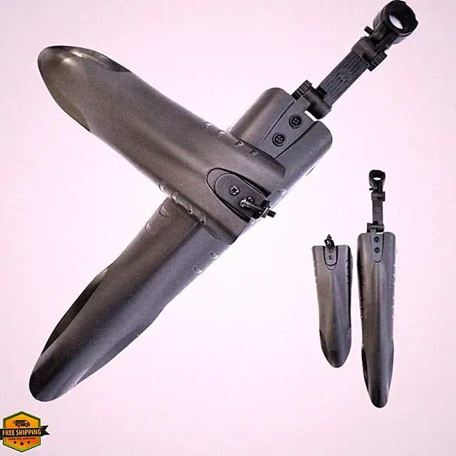 Adjustable Road Mountain Bike Bicycle Cycling Tire Front/Rear Mud Guards Mudg...