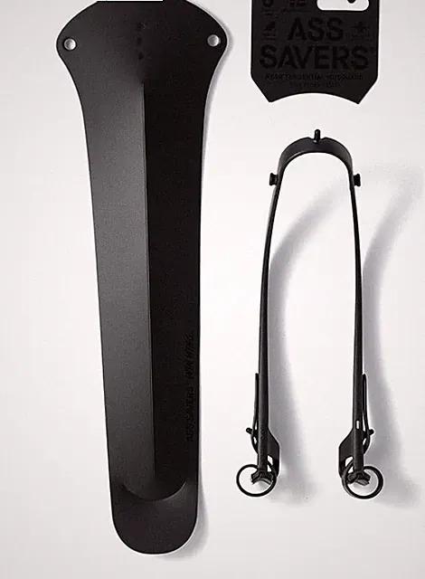 Ass Savers Win Wing 2 Road Rear Mudguard w/ Black Wishbone - Stealth