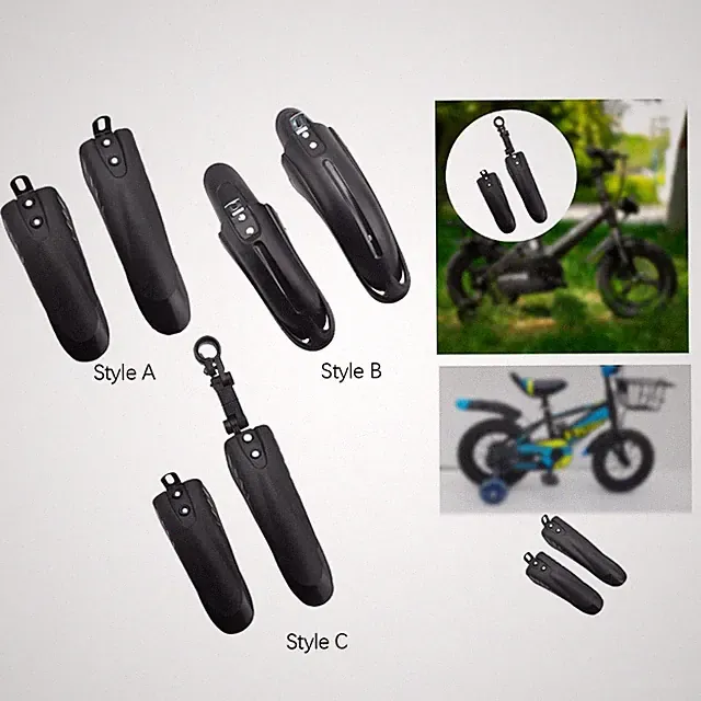 Childrens Bicycle Fenders Front and Rear Set Upgrade Thicken Bicycles Tire
