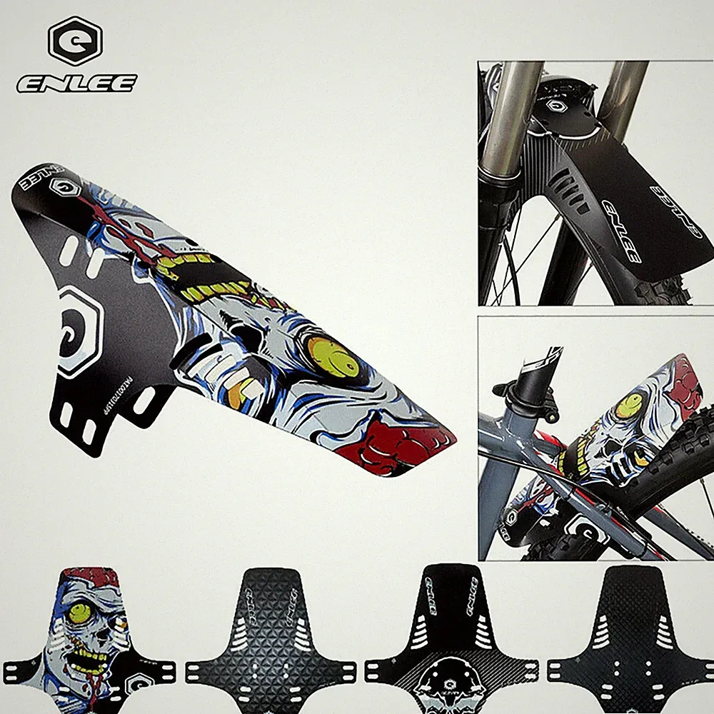 ENLEE Bicycle Flexible Mudguard Mud Guard MTB Bike Front/Rear Fender Set Cycling