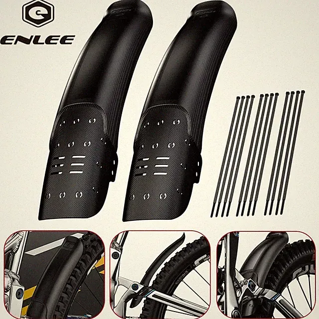 ENLEE Bike Mudguard Front Rear Bicycle Fender Hard Shell MTB Cycling 1/2PCS Set