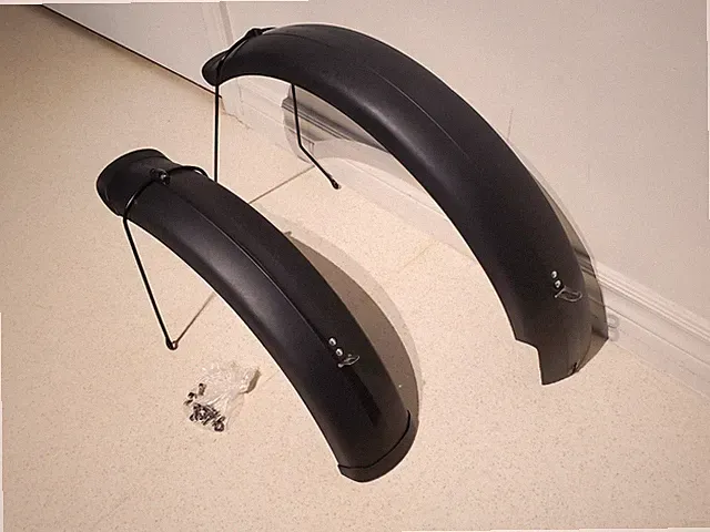FAT 4.5"Deluxe Electric Bike Fenders W/Fastening Hardware Complete Mint Clean A+