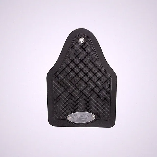 OG Lowrider Bicycle Fender Rear Black Mud Flaps With Lowrider Classic Logo