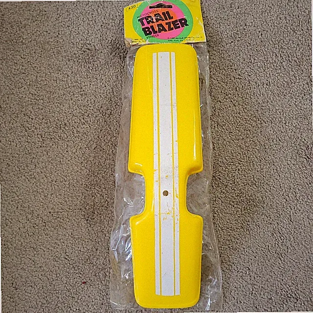 old school NOS Trail blazer front MX bmx bike yellow fender