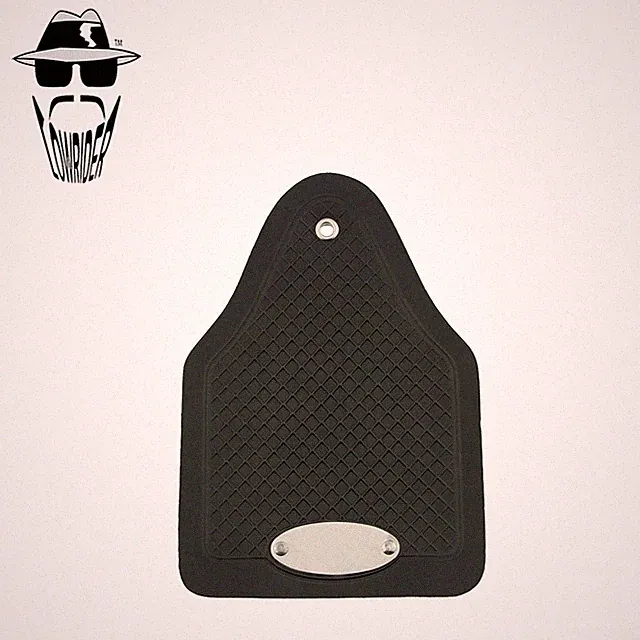 ORIGINAL LOWRIDER Bicycle Rear Fender Mud Flap Black 7x5" Universal No Logo.