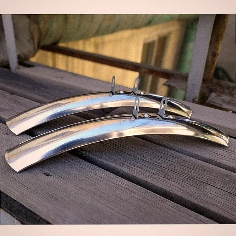 Retro Road Bike Fenders 700C 23C 25C Stainless Steel Front Rear Mudguard Set