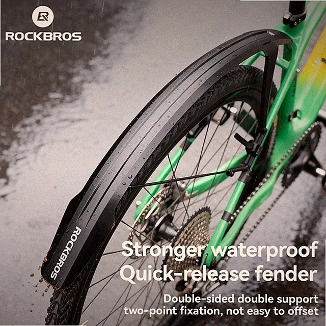 ROCKBROS Mountain Bike Fenders Double Support Adjustable Quick Release Mud Guard