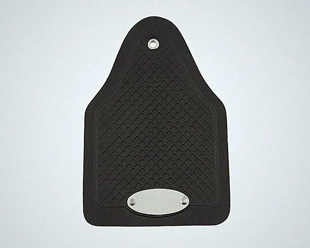 Vintage Lowrider Bicycle Fender Rear Black Mud Flaps W/O Logo.